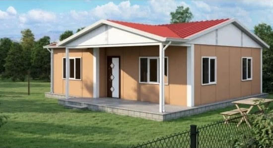 Проект за сглобяема къща 74 кв.м